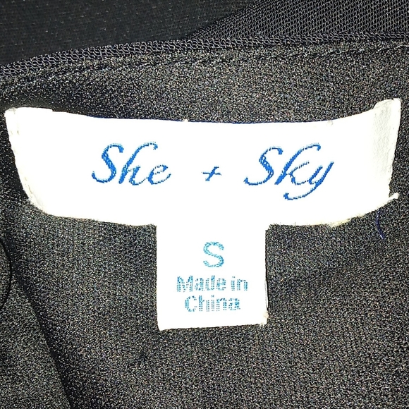 She + Sky Ruffled Romper - Picture 2 of 4